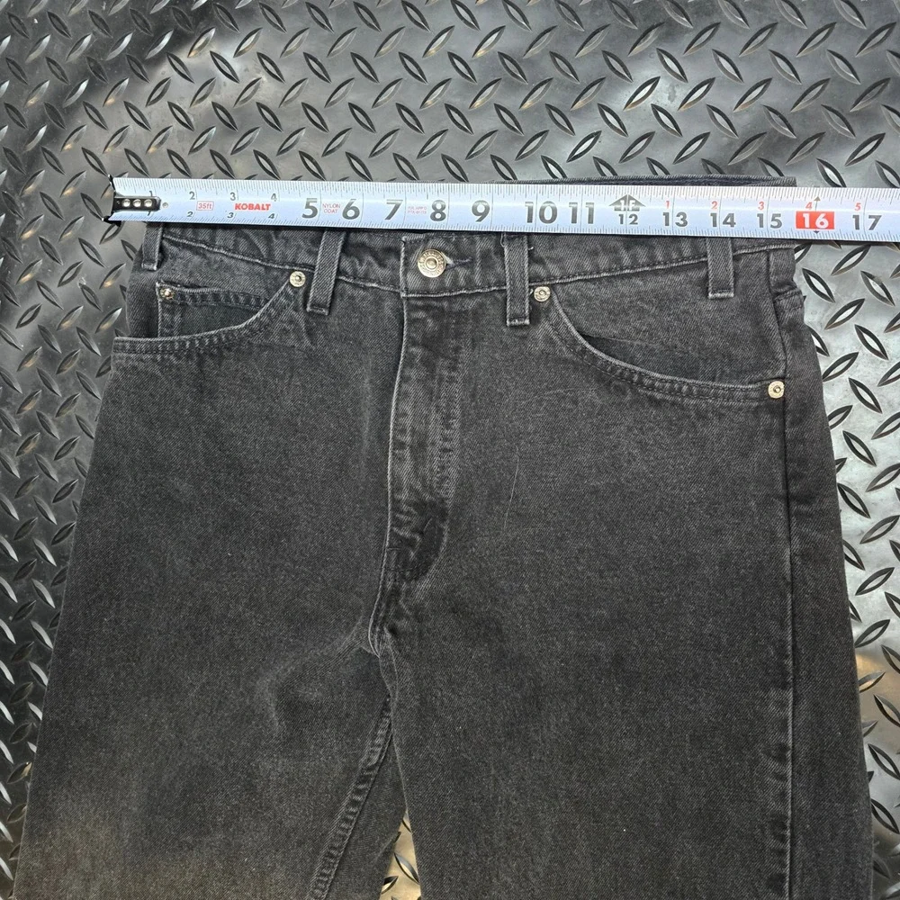 Vintage Levis 550 Relaxed‎ Fit Tapered Leg Orange Tab Black Jeans 32x32 11/1996